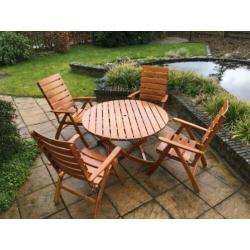Vintage Houten Herlag Classic Tuinset