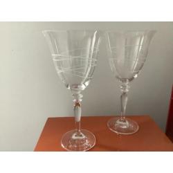 Rosenthal Classic waterglazen Sandstrahldekor 4x