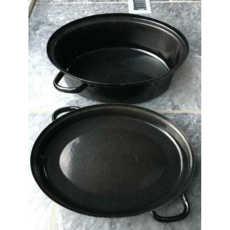 Braadpan, ovenschotel met houder, fondue stel