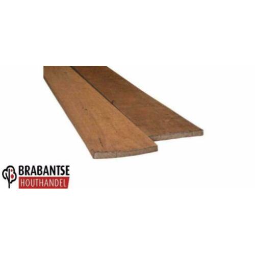 Hardhouten planken beschoeiing damwand : 20 x 200