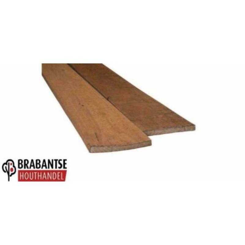 Hardhouten planken beschoeiing damwand : 20 x 200