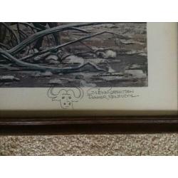 Oude PLAAT van Glenn Robertson Dunmor Kentucky, voor 7 euro.