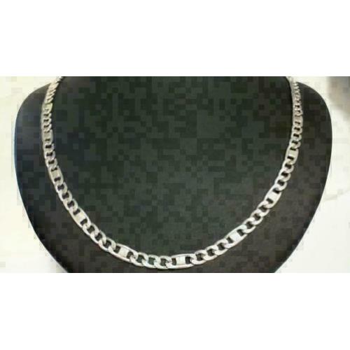 ZS452 Massief Zilveren Fantasie Figaro Collier 79cm