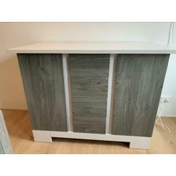 SuperLeuke tweelingkamer baby/peuter- bedjes, commode & kast