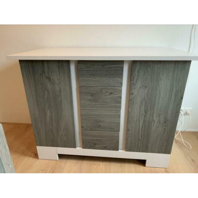 SuperLeuke tweelingkamer baby/peuter- bedjes, commode & kast