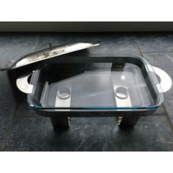 Braadpan, ovenschotel met houder, fondue stel