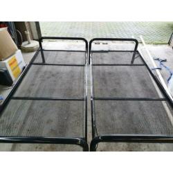 Onderschuifbed met matrassen 2 X 90 X 200