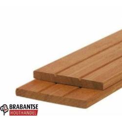 Hardhouten planken beschoeiing damwand : 20 x 200