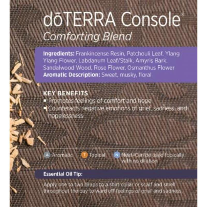 doTERRA Console 5ml - nieuw, extra korting (twv 43.50 euro)