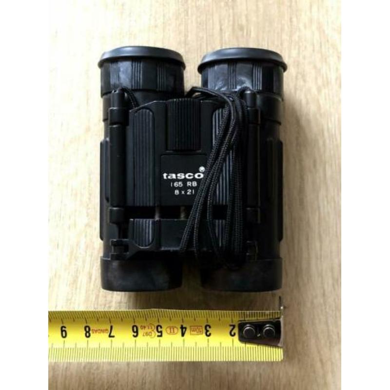 Tasco 165 RB 8x21 inklapbaar zak verrekijker incl riemtasje