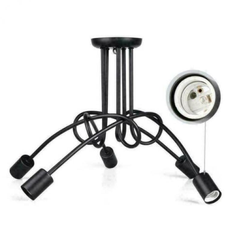 Hanglamp plafondlamp antiek vintage retro 5 armig