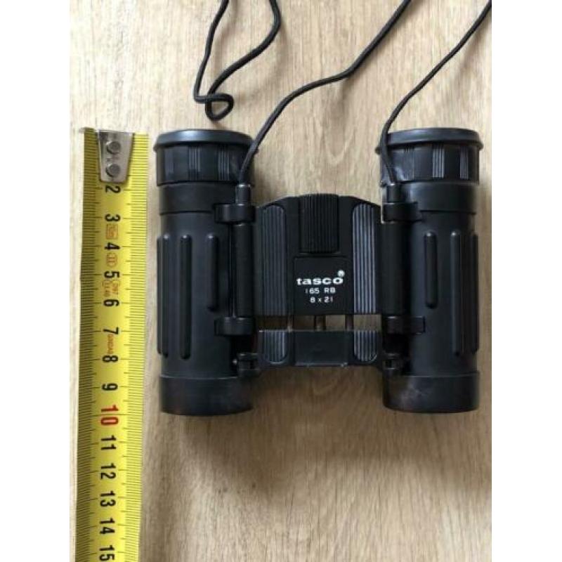 Tasco 165 RB 8x21 inklapbaar zak verrekijker incl riemtasje
