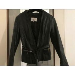 River island leren jas maat M