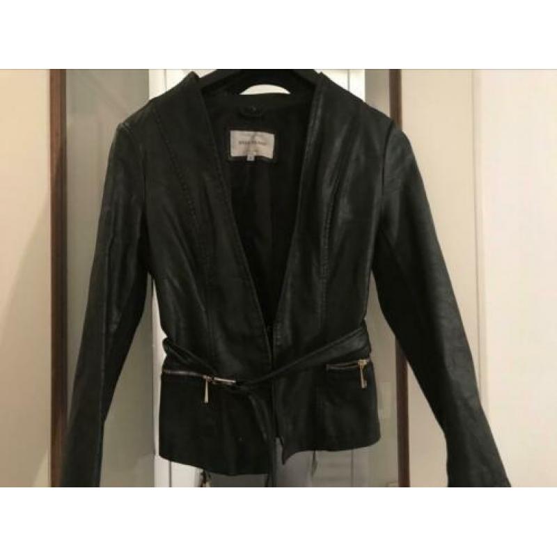 River island leren jas maat M
