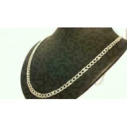 ZS452 Massief Zilveren Fantasie Figaro Collier 79cm