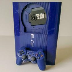 PS3 Super Slim Aqua 500 GB met controller