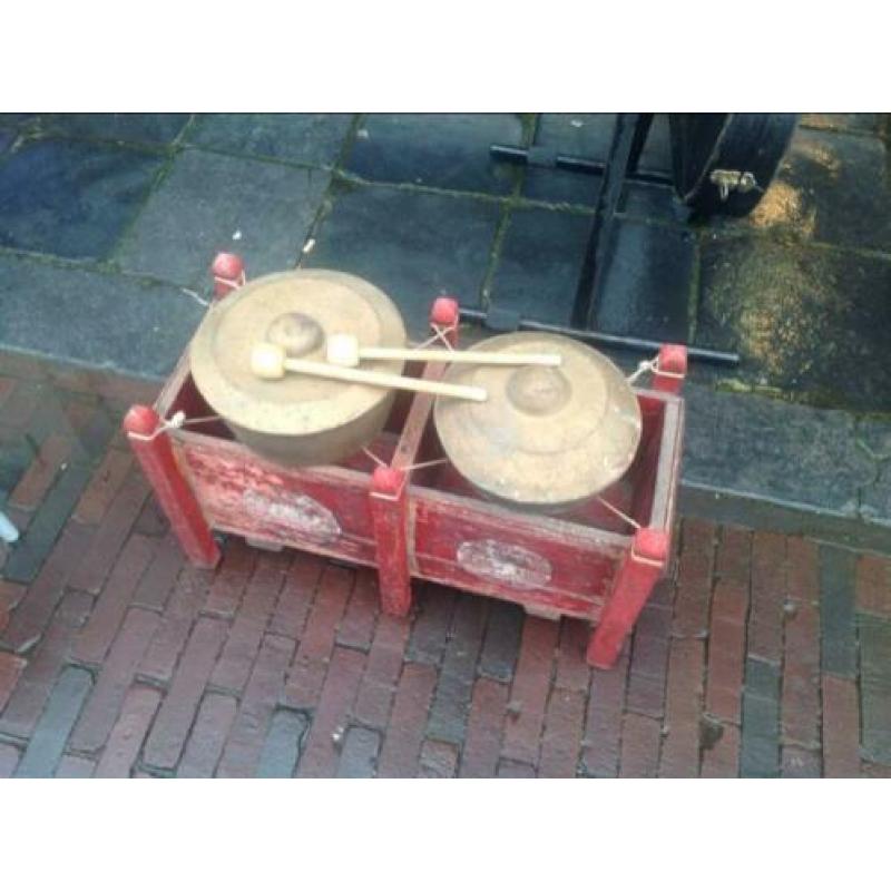 Uit de Indonesische gamelan deze leuke klankschalenset
