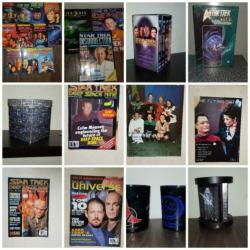 Star Trek VHS verzamel boxen en magazines en borg box