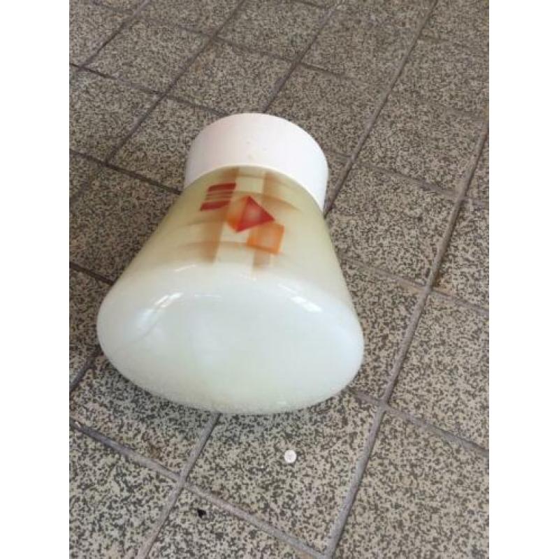 Vintage plafond lamp / bolletje