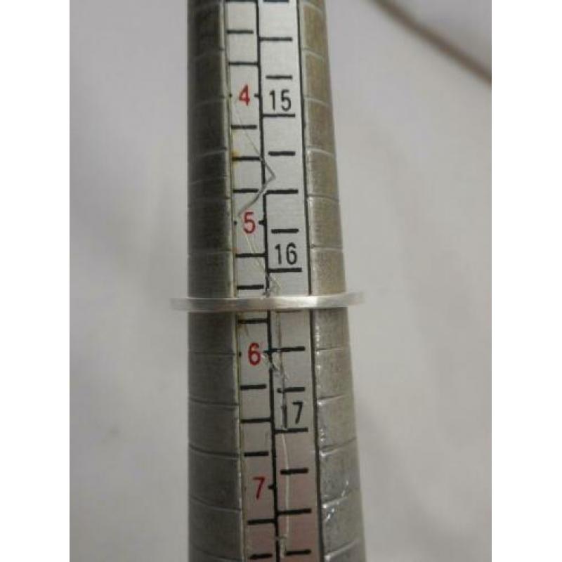 Zilveren aparte stapelring Spinning maat 16.25 nr.625