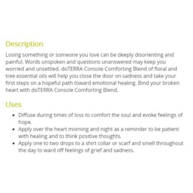 doTERRA Console 5ml - nieuw, extra korting (twv 43.50 euro)