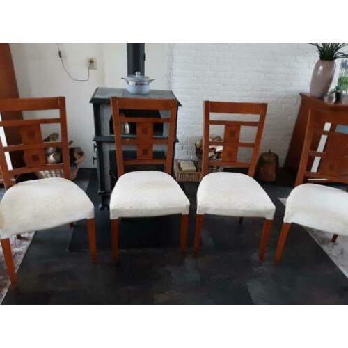 4 eetkamerstoelen kersen