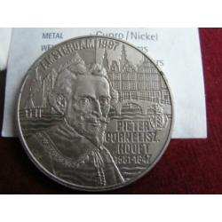 3 Munten 5 EURO 1996 en 1997 Willem Barentsz en P. C. Hooft