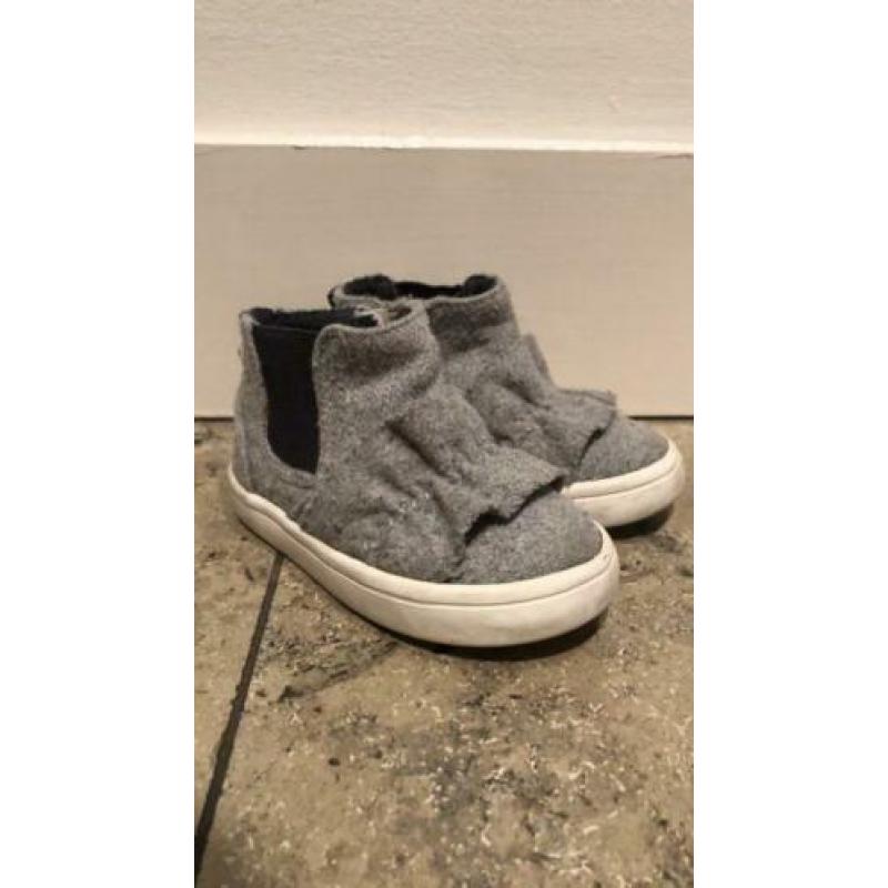 Zara baby meisje schoentjes maat 19 grijs rits goede staat