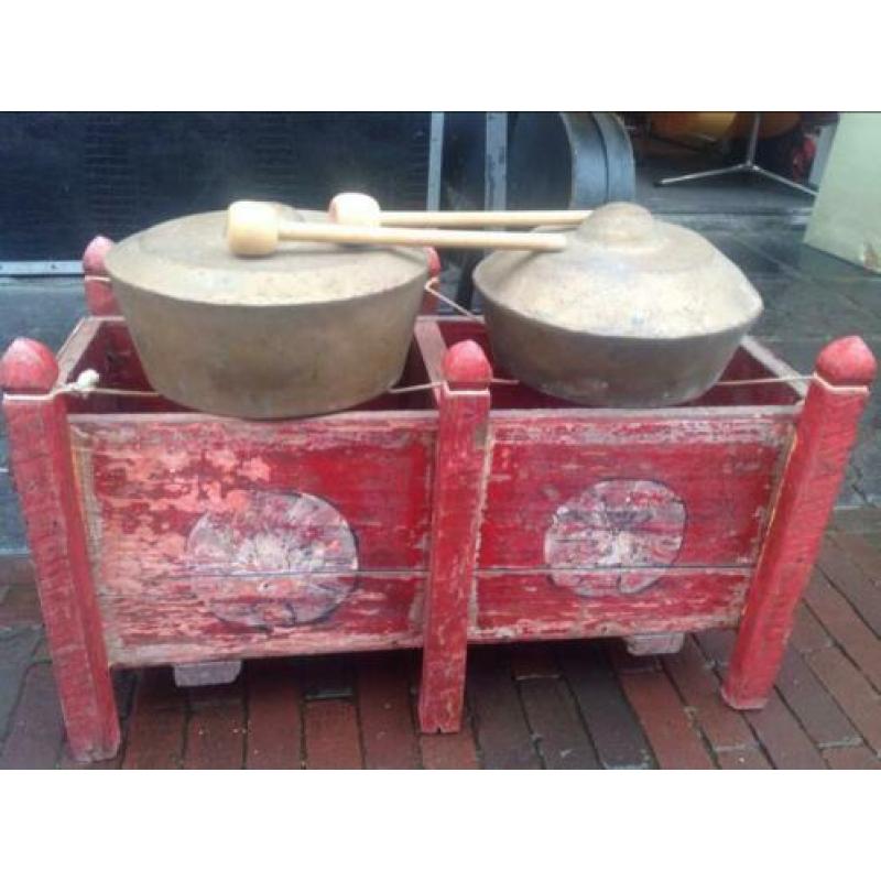 Uit de Indonesische gamelan deze leuke klankschalenset
