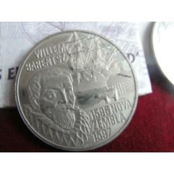 3 Munten 5 EURO 1996 en 1997 Willem Barentsz en P. C. Hooft