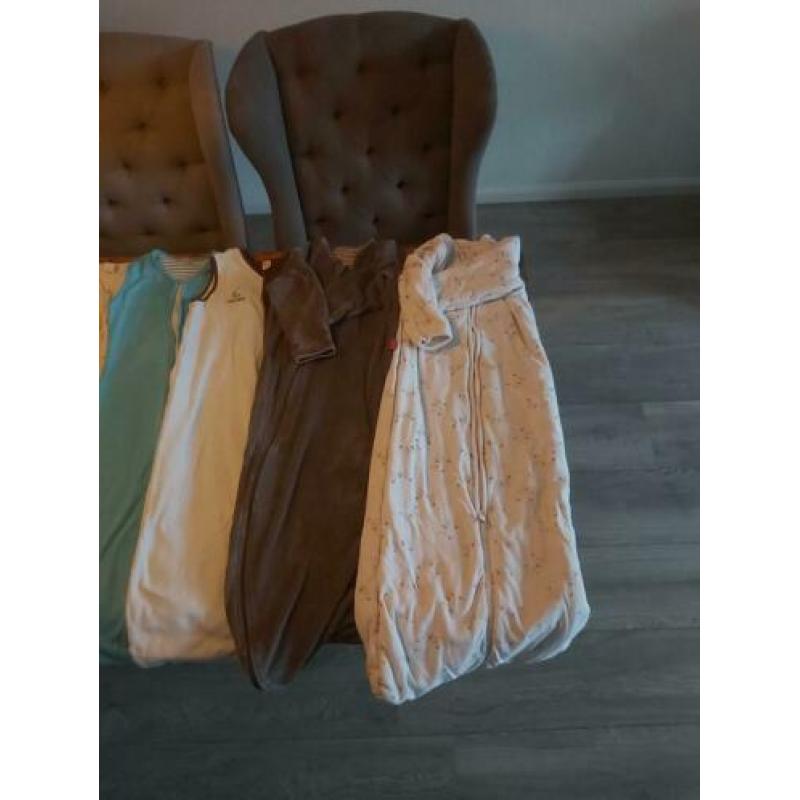 9 x slaapzak 100/110 zomer/winter dik/dun met en zonder mouw