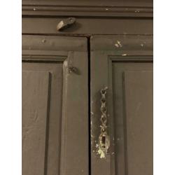 Massief houten Indiase vintage kast