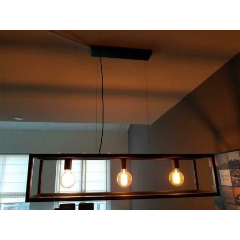 Hanglamp met 3 led bol lampen.  1 jaar oud!!