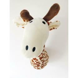 Nieuw! Pluche dierenkop giraffe. Wanddecoratie. Kinderkamer