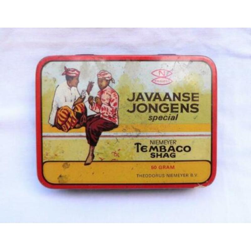 blik Leeg Javaanse Jongens Tembaco shag Niemeyer Groningen.