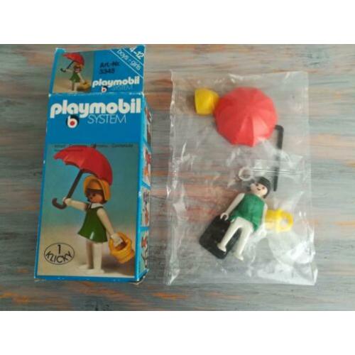 Playmobil Klicky 3345 - Vrouw met paraplu - Vintage