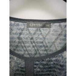 Mooie top van Geisha | Maat S | Blauw met zilver | ZGAN'