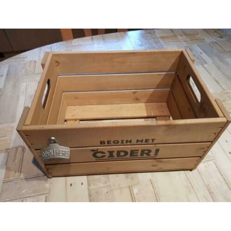 Apple Bandit Cider kratje van hout