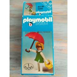 Playmobil Klicky 3345 - Vrouw met paraplu - Vintage