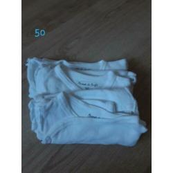 babykleding mt 50/56 - nieuw - t.e.a.b.