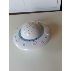 Projecterende sterrenlamp met liedjes