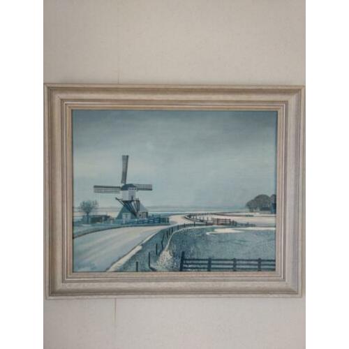 Schilderij winterlandschap