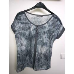 Mooie top van Geisha | Maat S | Blauw met zilver | ZGAN'