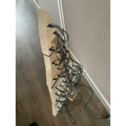 Kunst kerstboom incl voet en overige attributen