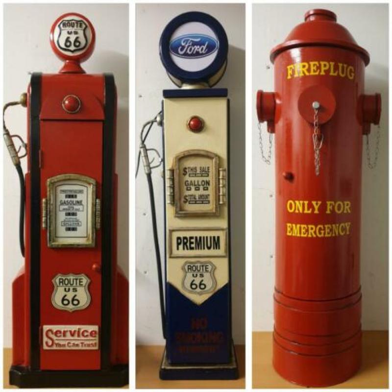 Benzinepomp kast gaspump repro van hout full service NIEUW