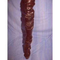 Original stamhoofdstaf uit afrikaanse tribe 70 cm