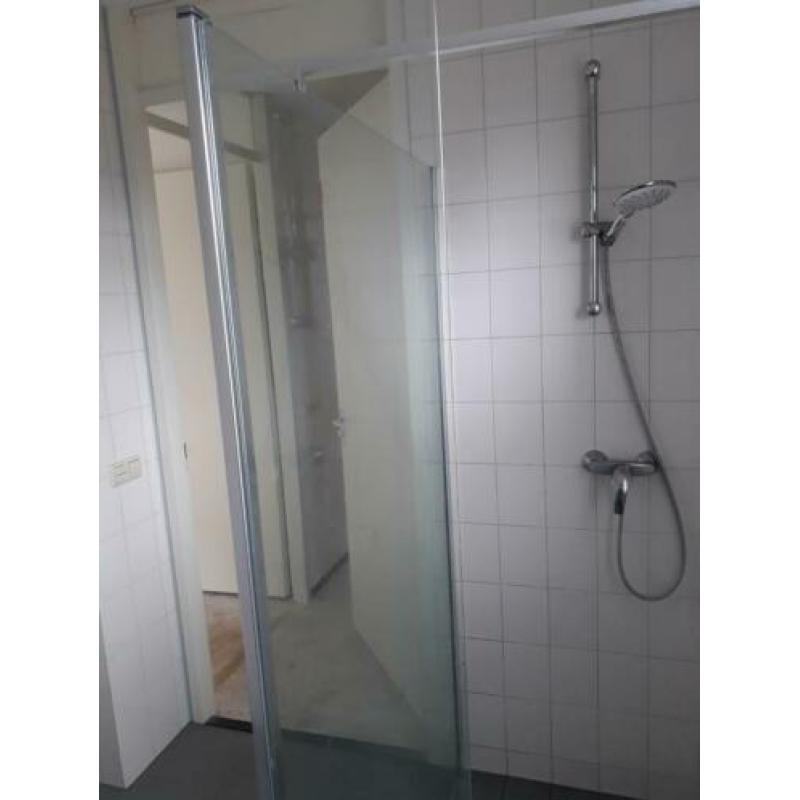 Glazen douche wand