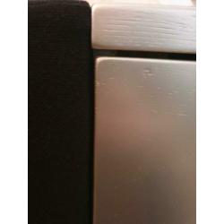 2x Swiss Sense nachtkastje Black wool / wood Aluminium