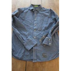 Superdry blouse overhemd blauw super dry l valt m