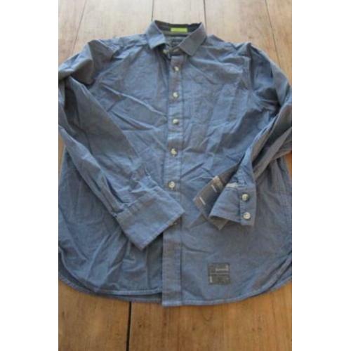Superdry blouse overhemd blauw super dry l valt m